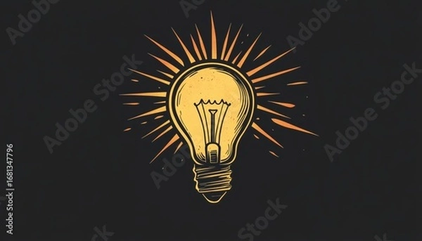 Fototapeta Tips For Education And Tricks Using Idea Bulbs: Quick Tips, Emblems, Labels, Badges, And Stickers For Easy Learning And Success.