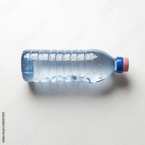 Obraz A light-blue plastic water bottle