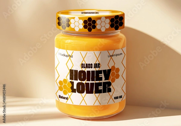 Obraz Single Honey Jar Mockup 
