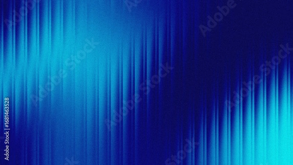 Fototapeta Blue wave fractal glass gradient blurred background, abstract transparent glass trendy wallpaper grainy noise texture.