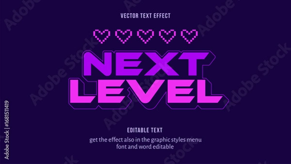 Obraz Gaming Style Editable Text Effect