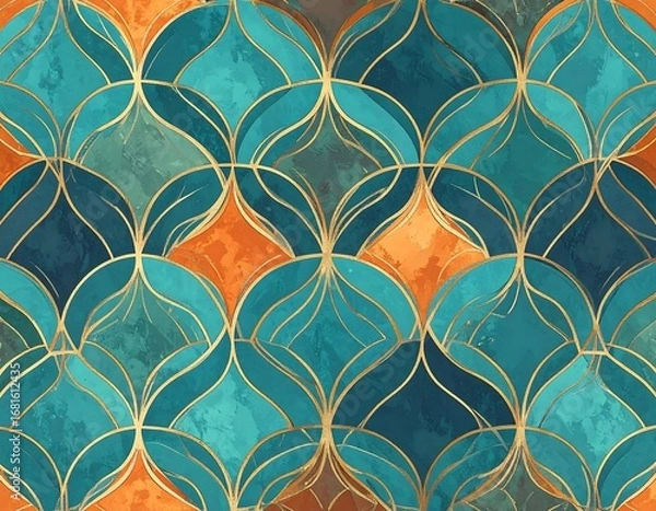 Fototapeta Abstract decorative mosaic pattern