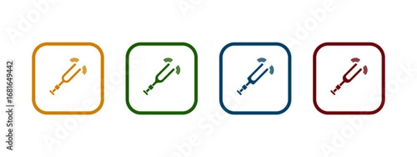 Fototapeta tuning fork icon vector illustration. tuning fork icon in different color design.