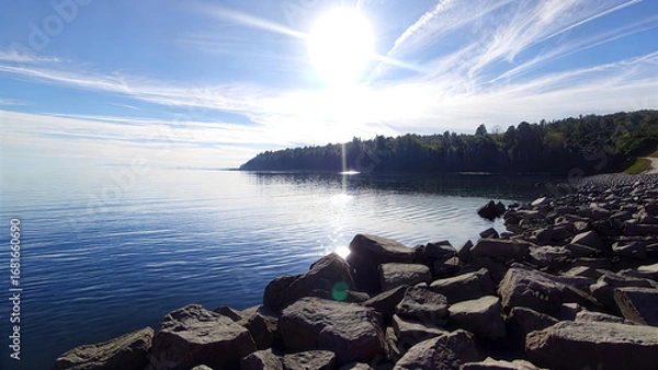 Obraz sunset over lake