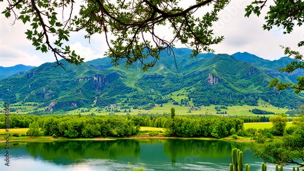 Obraz lake in the mountains