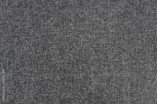 Fototapeta Gray fabric texture. Burlap structure. Abstract background. Top view.
