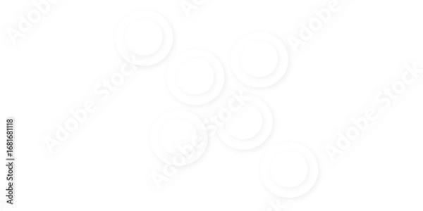 Obraz Abstract white gradient circle pattern of 3d bubbles background template. abstract white modern transparency circle presentation background. bubbles, illustration, design, in illustration design.	