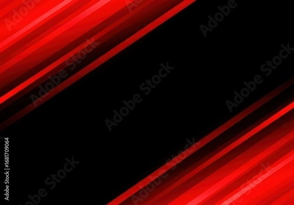 Fototapeta Abstract red streaks on a black background