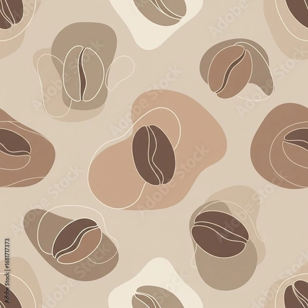 Obraz seamless coffee pattern