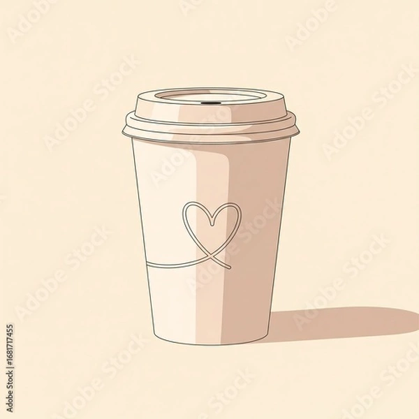 Obraz coffee cup with paper