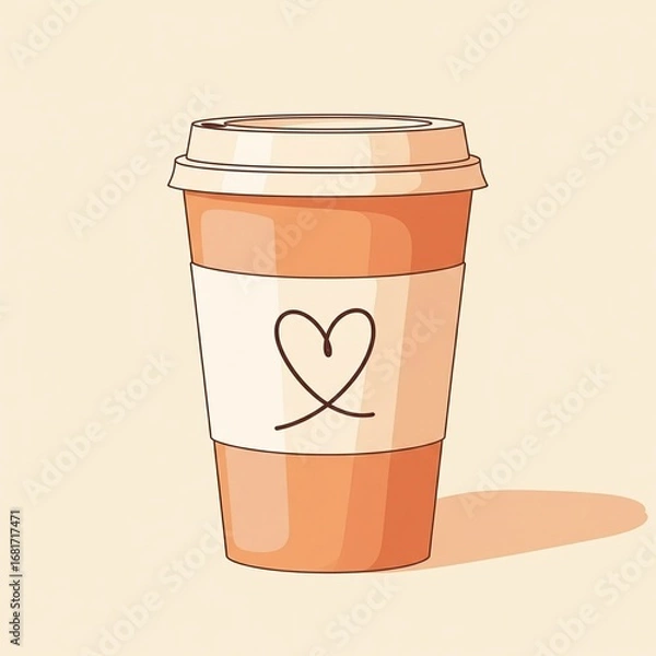 Obraz cup of coffee with milk