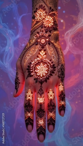 Obraz Mehndi design