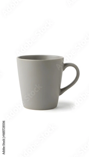 Fototapeta Modern Ceramic Coffee Mug with Simple Handle and Matte Finish
