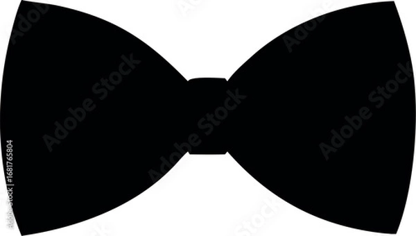 Fototapeta Black Bow Tie icon Vector 