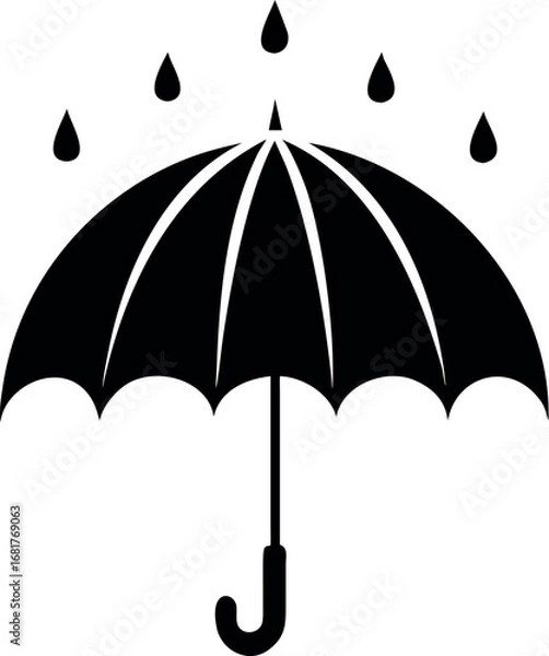 Fototapeta umbrella vector icon