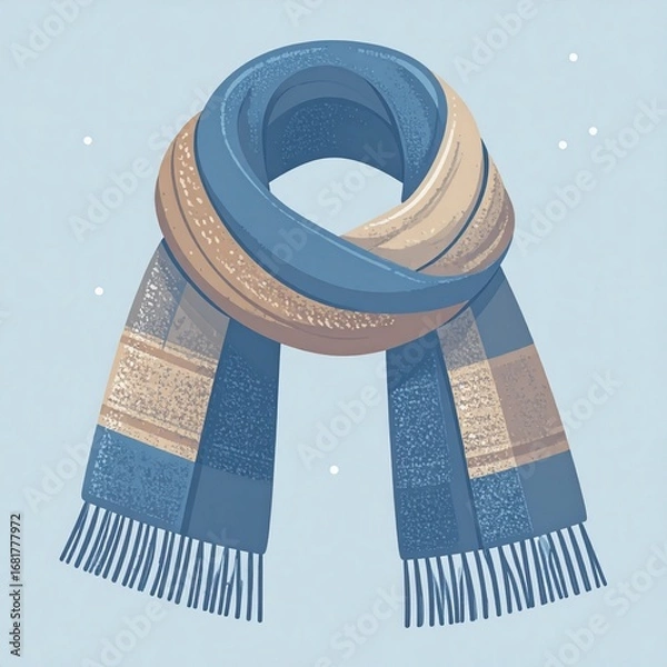 Obraz 青いマフラー