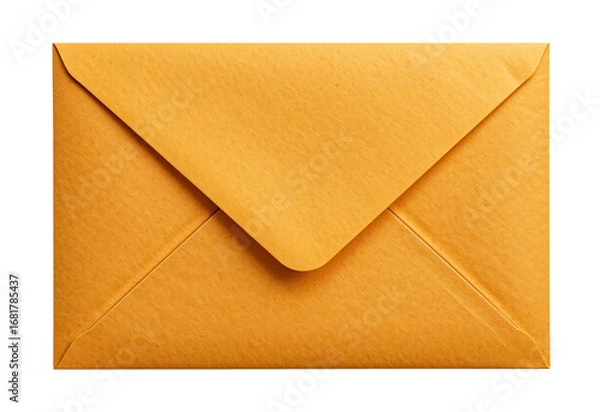 Fototapeta An open envelope revealing a blank card on a white background, symbolizing communication and a new message