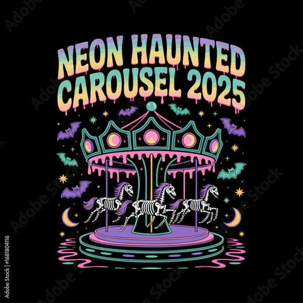 Obraz Neon Haunted Carousel 2025