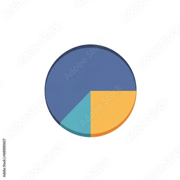 Fototapeta 2D Pie chart icon