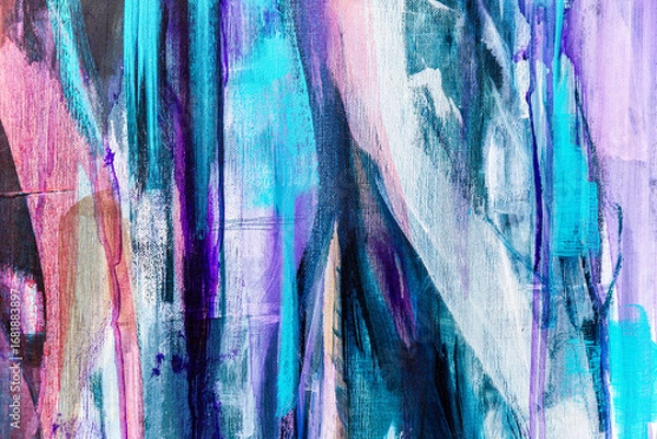 Obraz Fragment from painted canvas texture