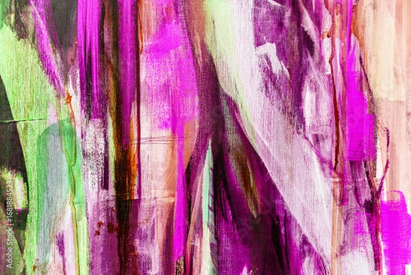 Obraz Fragment from painted canvas texture