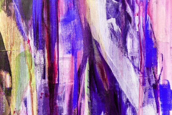 Obraz Fragment from painted canvas texture