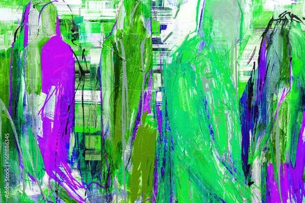 Obraz Fragment from painted canvas texture