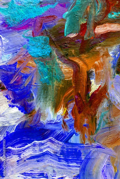 Obraz Fragment from painted canvas texture