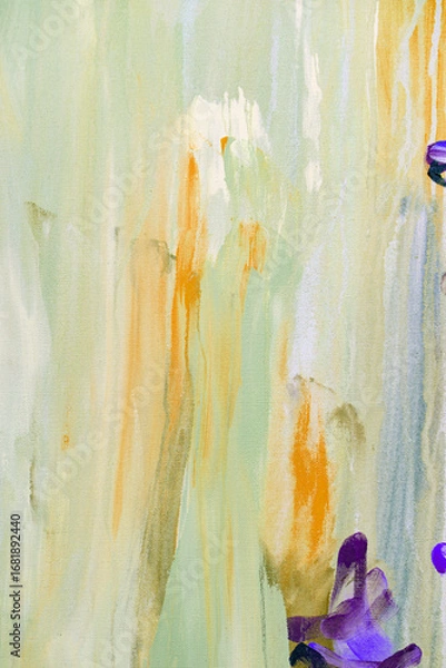 Obraz Fragment from painted canvas texture