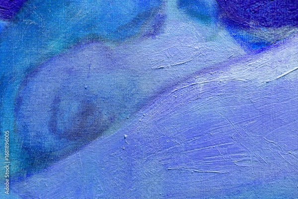 Obraz Fragment from painted canvas texture
