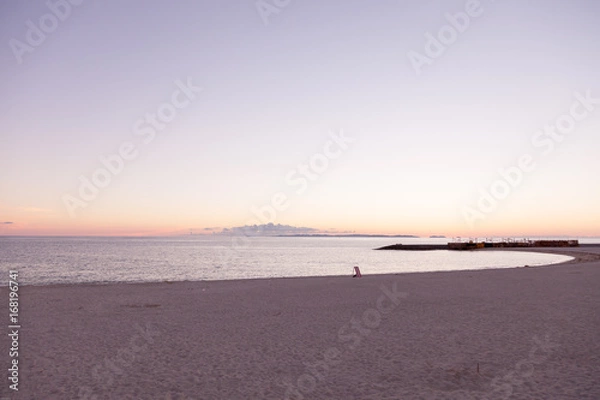 Obraz 薄藤（うすふじ）の夕焼け