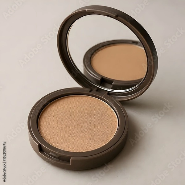 Fototapeta Compact mirror with product reflecting inside.