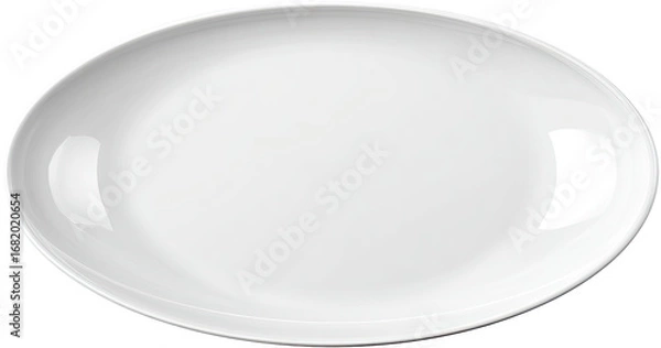 Obraz Empty, oval, white dish
