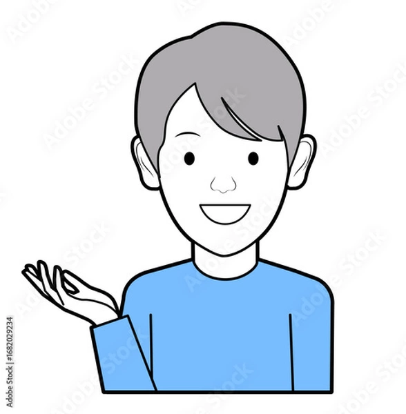 Fototapeta 説明する男性