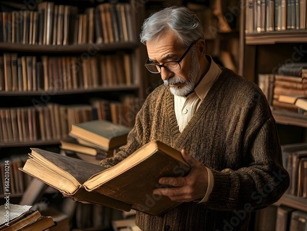 Obraz Vintage Personal Library: An Old Man's Reflection on Literature, Reading, and Wisdom