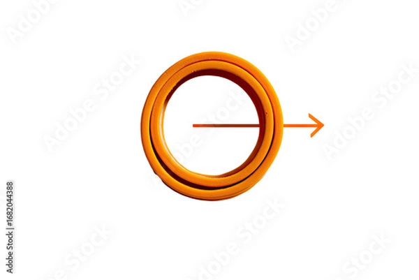 Obraz Golden circular design with directional arrow