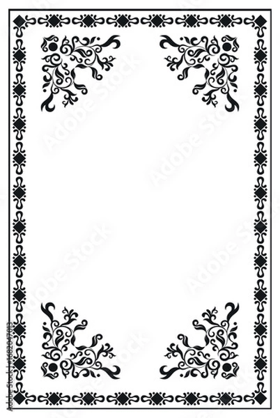 Obraz frame with floral ornament