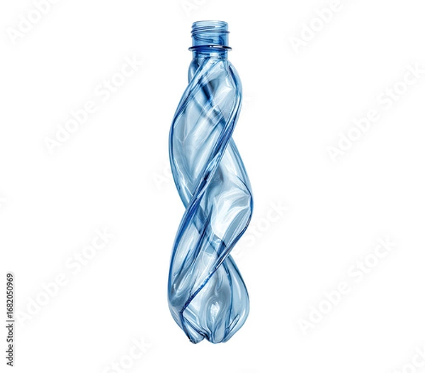 Obraz Twisted plastic water bottle