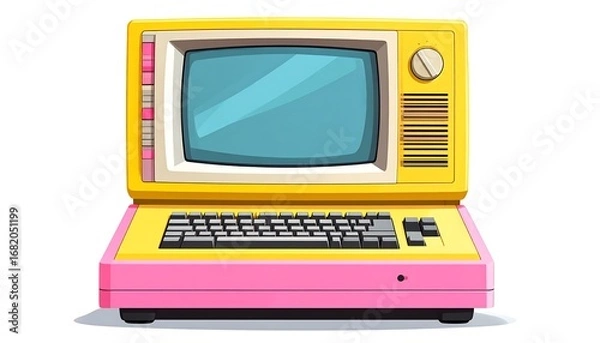 Obraz Retro computer illustration