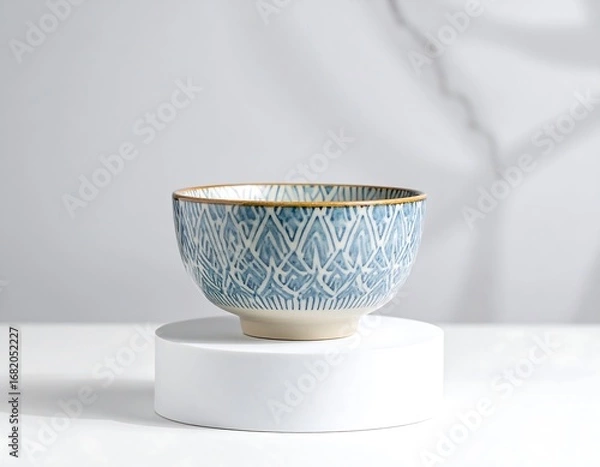 Obraz Elegant, patterned bowl on a pedestal