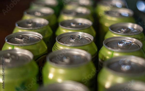 Obraz lote de latas de refresco 