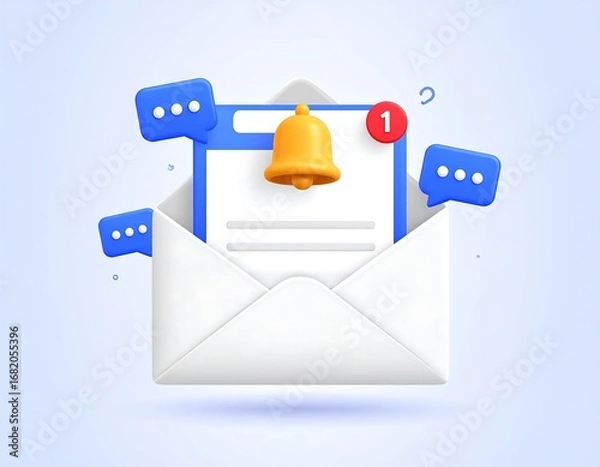 Obraz Email notification illustration