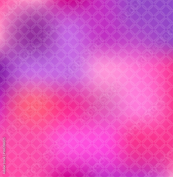 Obraz Decorative checkered pink pattern. Abstract vector seamless background, rose textured backdrop