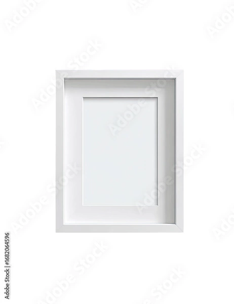 Fototapeta Empty white picture frame (6)