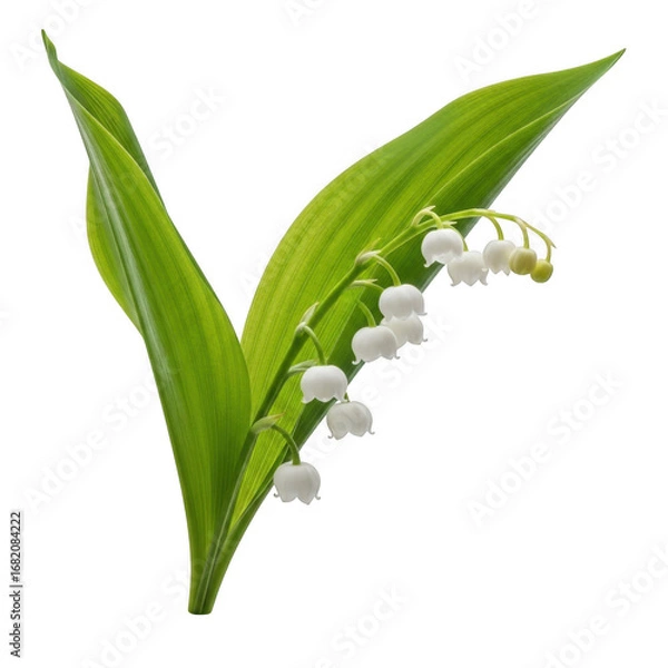Fototapeta Lily of the valley isolated on transparent background