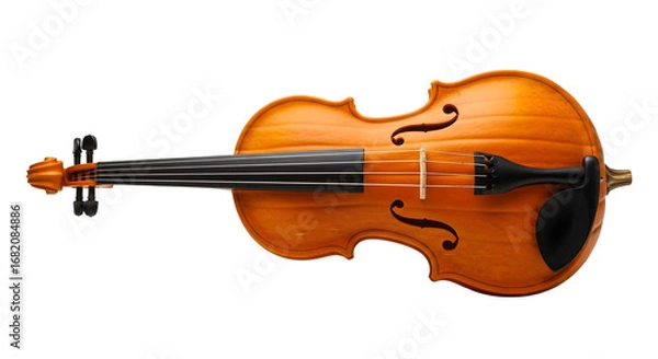 Fototapeta Unique pumpkin shaped violin for creative music concepts and autumn themes