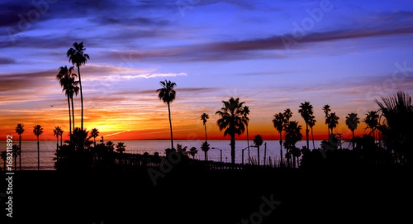 Fototapeta Sunset Oceanside, California