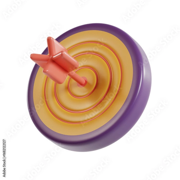 Obraz 3d icon rendering dart target business