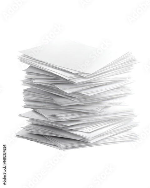 Obraz A stack of white papers