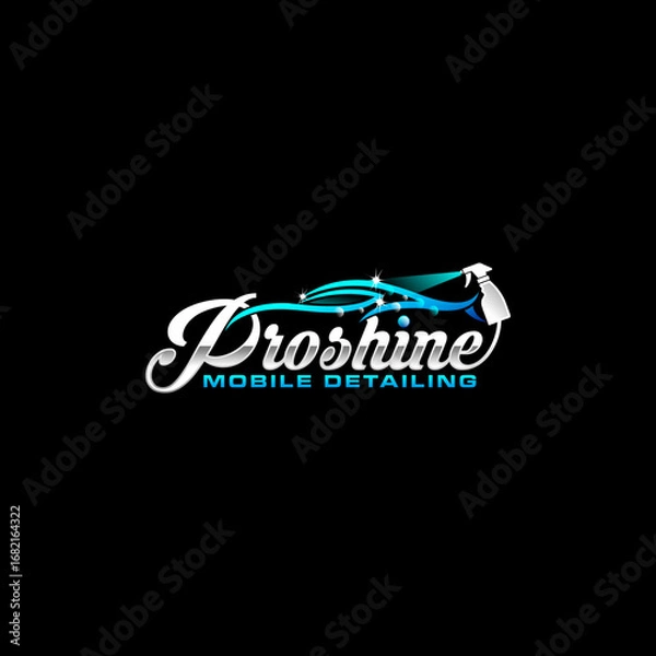 Obraz mobile detailing logo design